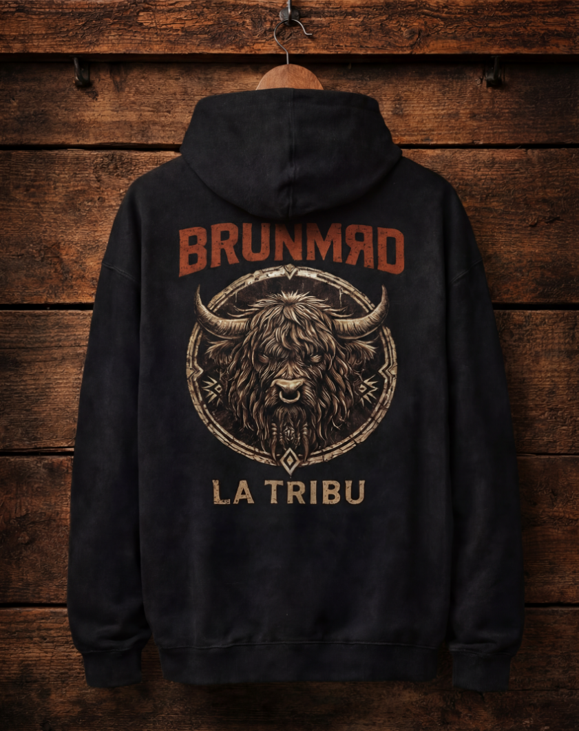 Hoodie PREMIUM BRUNMЯD La TRIBU Zipper