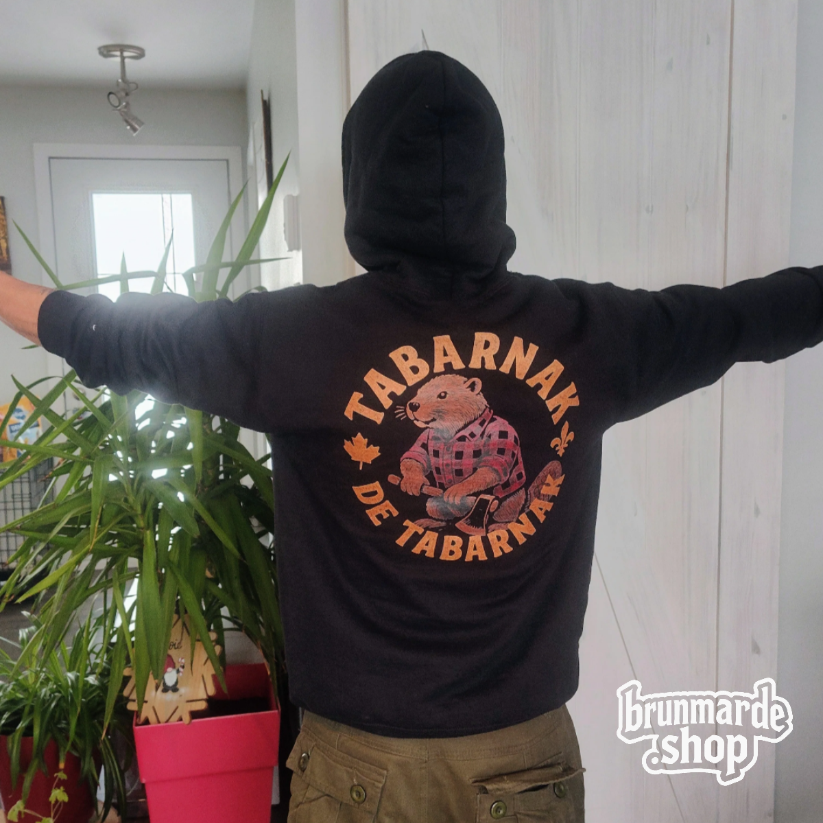 Hoodie BRUNMЯD Tabarnak de Tabarnak